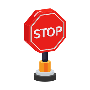 Stop, Sign, Board, Signboard, Signage icon