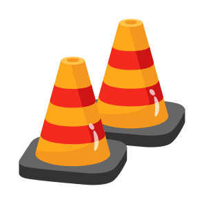 Traffic, Cones, Safety, Obstacle, Marker icon