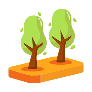 Trees, Hardwood, City, Park, Greenery icon