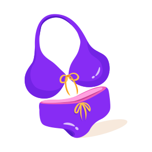 Bikini, Swimwear, Swimsuit, Lingerie, Beachwear icon