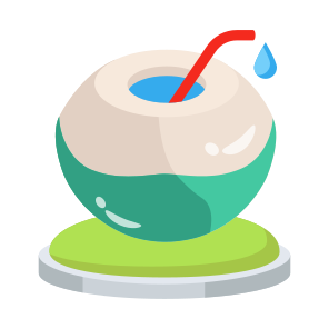 Coconut, Drink, Water, Milk, Tropical icon