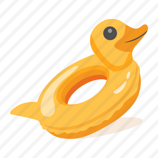 Duck, Inflatable, Float, Toy, Swimming preview