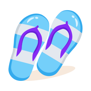 Flops, Slippers, Shoes, Sandals, Footwear icon