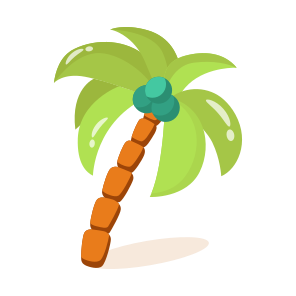 Palm, Tree, Tropical, Island, Greenery icon