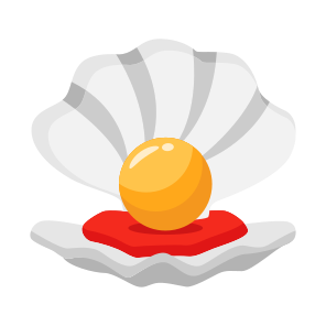 Pearl, Shell, Oyster, Clam, Nacre icon