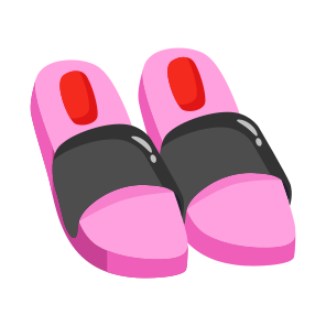 Slippers, Shoes, Sandals, Footwear, Apparel,,, icon