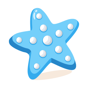 Starfish, Sea, Marine, Aquatic, Coral icon