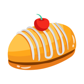 Bread, Cherry, Bun, Sweet, Sweetmeat icon