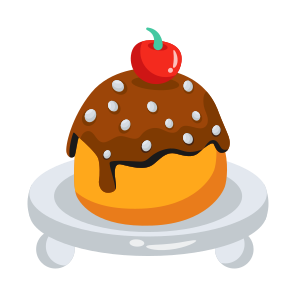 Bun, Cake, Chocolate, Sweet, Sweetmeat icon