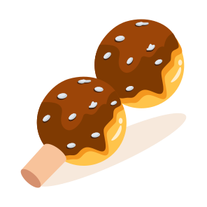 Dango, Chocolate, Balls, Sweet, Sweetmeat icon