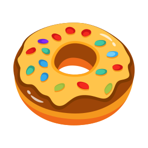 Donut, Fried, Sweet, Sweetmeat, Dessert icon