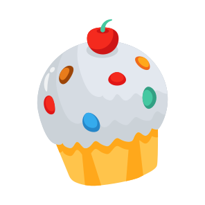 Muffin, Cupcake, Sweet, Sweetmeat, Dessert icon