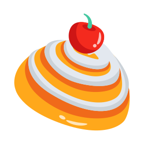 Roll, Cherry, Sweet, Sweetmeat, Dessert icon