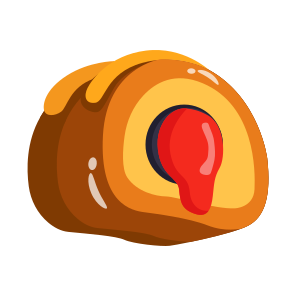 Vanilla, Roll, Cake, Pastry, Sweet icon