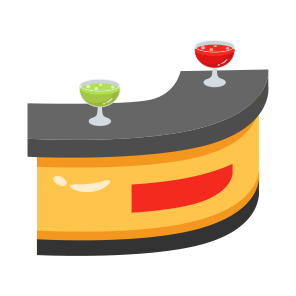Bar, Counter, Drink, Cocktail, Alcohol icon