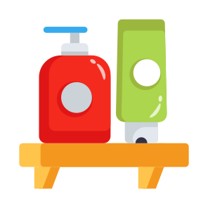 Hygiene, Products, Soap, Shampoo, Lotion, icon