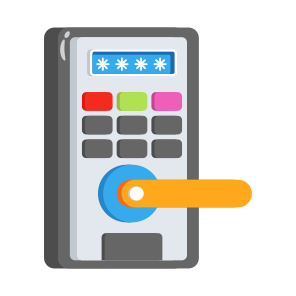 Lock, Digital, Access, Door, Keypad icon