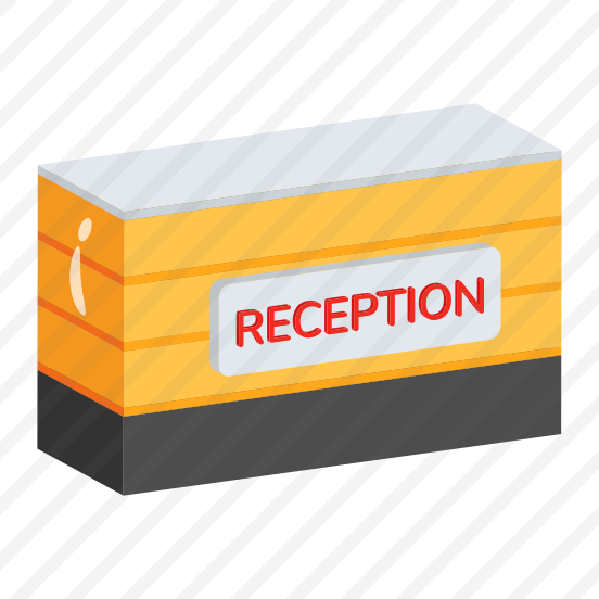 Reception, Counter, Table, Desk, Wooden preview