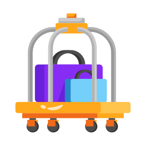 Trolley, Luggage, Bag, Cart, Wheel icon