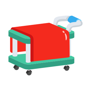 Trolley, Service, Cart, Wheel, Push icon