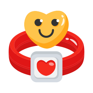 Bracelet, Heart, Valentines Day, Gift, Romantic icon