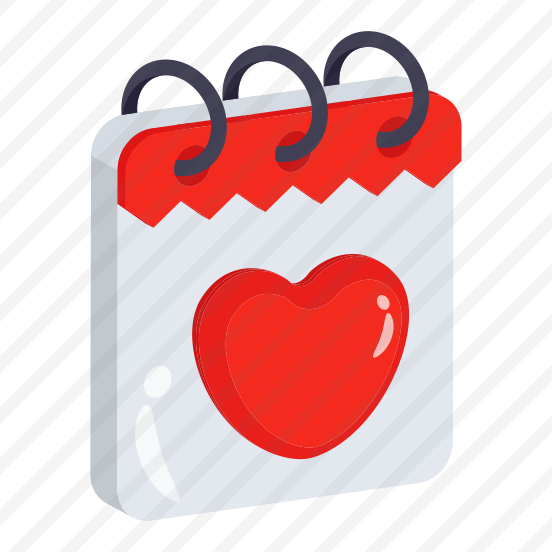 Calendar, Valentines Day, Schedule, Time, Date, preview