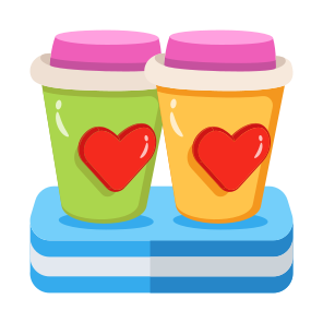 Coffee, Cup, Love, Heart, Mug icon