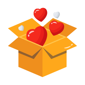 Heart Box, Love, Gift, Valentines Day, Surprise icon