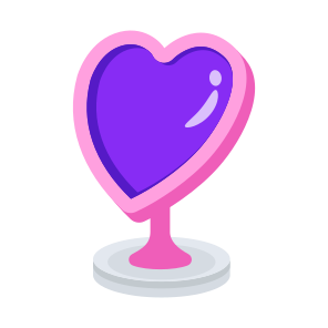 Heart Mirror, Vanity, Love, Romance, Affection icon