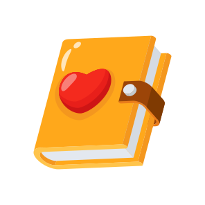 Notebook, Journal, Diary, Book, Love icon