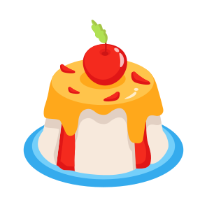 Panna Cotta, Dessert, Food, Cake, Confectionery icon