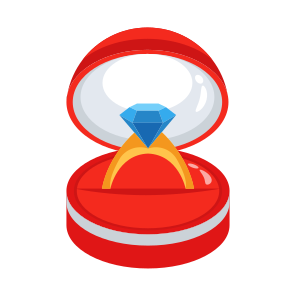 Ring Box, Engagement, Wedding, Proposal, Diamond Ring icon