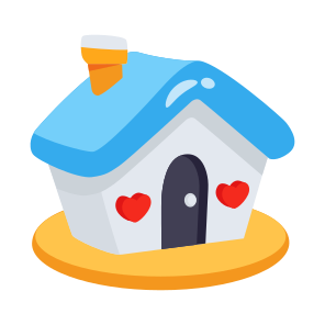 Romantic, House, Love, Family, Togetherness icon