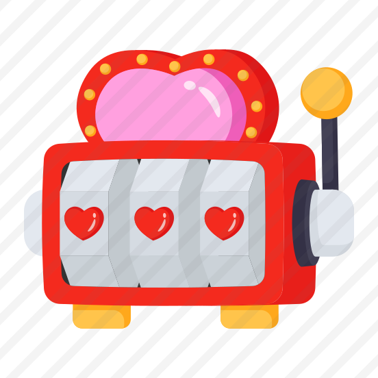 Slot Machine, Valentines Day, Hearts, Casino, Gambling, preview