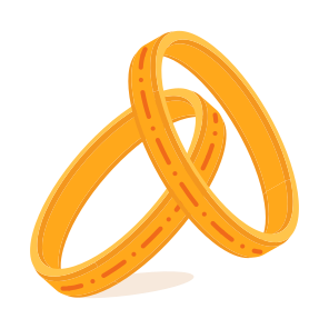 Wedding Rings, Engagement, Love, Marriage, Relationship icon