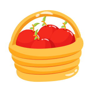 Basket, Handbasket, Harvest, Organic, Diet, icon