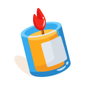 Candle, Jar, Scented, Candlelight, Illumination icon