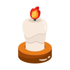Candlestick, Candlelight, Candle, Illumination, Décor, icon