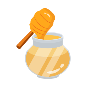 Honey, Honeycomb, Sweet, Food, Jar icon