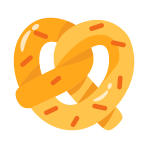 Pretzel, Cookie, Cracker, Baked, Food, icon