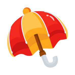 Umbrella, Parasol, Sunshade, Shade, Protection icon