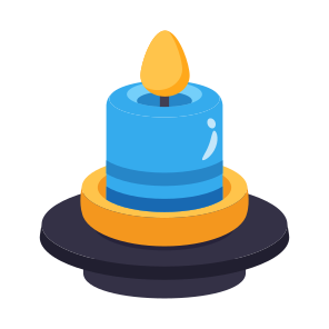 Candlestick, Candlelight, Light, Candle, Decorative icon