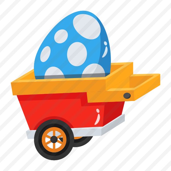 Cart, Handcart, Pushcart, Wheelbarrow, Egg preview