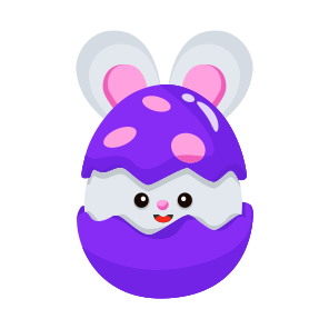 Cracked, Hatching, Egg, Eggshell, Bunny icon