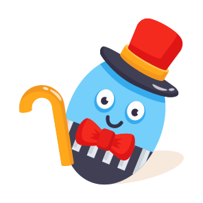 Egg, Hat, Cap, Cane, Stick icon