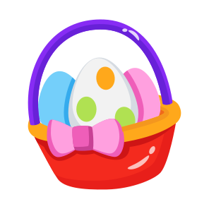 Eggs, Eggshells, Basket, Bucket, Hamper icon