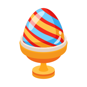 Eggshell, Egg, Decorative, Painted, Food icon