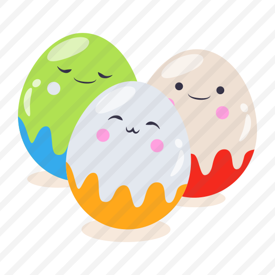 Paschal, Eggs, Eggshells, Cute, Smiley preview