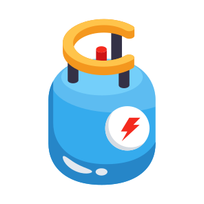 Cylinder, Gas, Container, Lpg, Eco icon