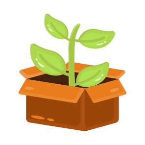 Gardening, Sapling, Plant, Nature, Box icon